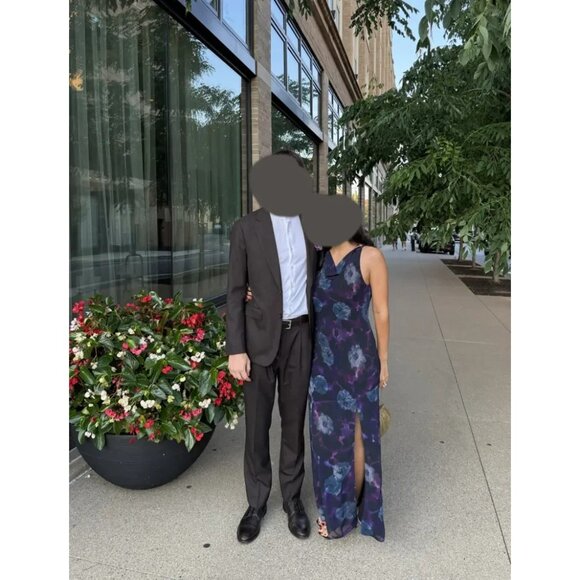 ROTATE Birger Christensen Floral Chiffon Gown Size 12 (Retails $430) - Picture 7 of 8